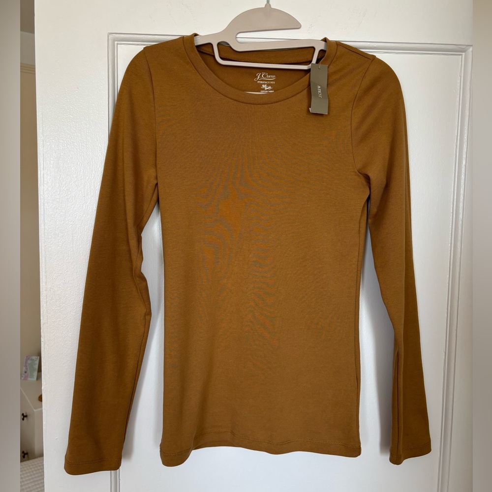 J. Crew Women's Tan Long Sleeve Tee